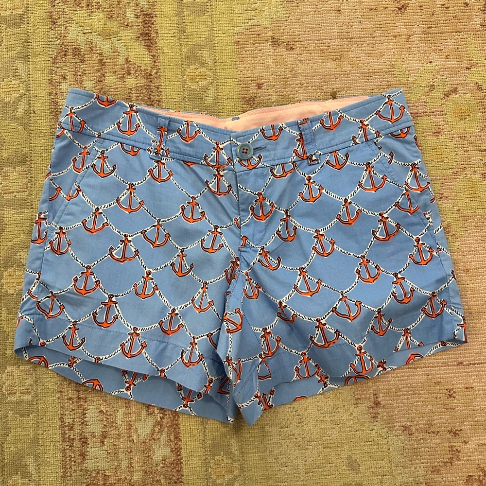 Lilly Pulitzer Callahan Shorts size 4 nautical anchors